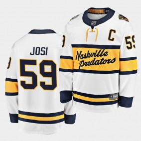 Roman Josi #59 Predators 2020 Winter Classic White Breakaway Player Jersey