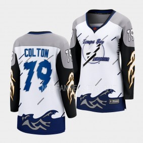 Ross Colton Tampa Bay Lightning 2022 Special Edition 2.0 Women Breakaway 79 Jersey Retro