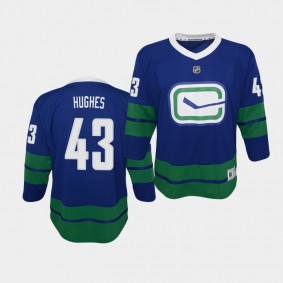 Youth Jersey Quinn Hughes #43 Vancouver Canucks Premier Alternate Canucks