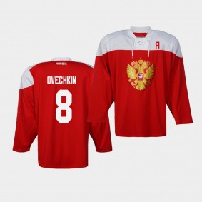 Alexander Ovechkin Russia Team 2019 IIHF World Championship Red Jersey