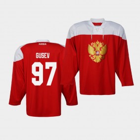 Nikita Gusev Russia Team 2019 IIHF World Championship Red Jersey