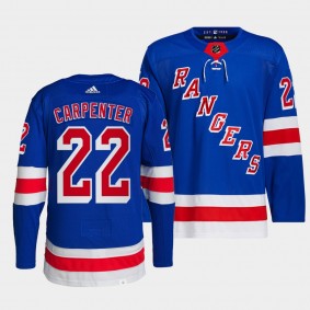 New York Rangers Primegreen Authentic Ryan Carpenter #22 Royal Jersey Home
