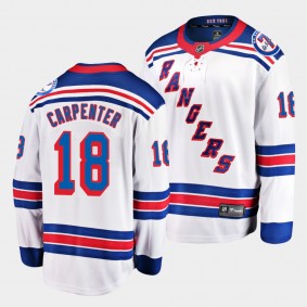 Ryan Carpenter New York Rangers 2022 Away White Breakaway Player Jersey Men