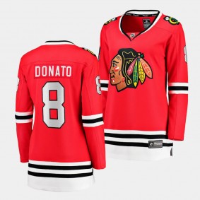 Ryan Donato Chicago Blackhawks Home Women Breakaway Player 8 Jersey