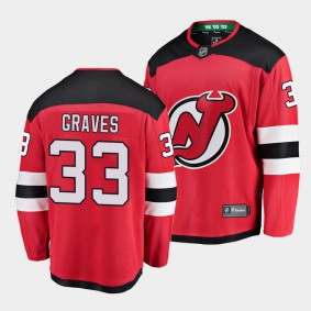 Ryan Graves New Jersey Devils 2021 Home Men Red Player Jersey