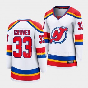 New Jersey Devils 2022 Special Edition 2.0 Ryan Graves #33 Women White Jersey Breakaway