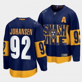 Ryan Johansen Nashville Predators 2022 Stadium Series Navy Fanatics Jersey