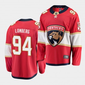 Ryan Lomberg Florida Panthers 2020-21 Home Men Red Breakaway Player Jersey