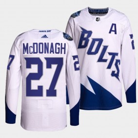 Lightning 2022 Stadium Series Ryan McDonagh #27 White Jersey Primegreen Authentic