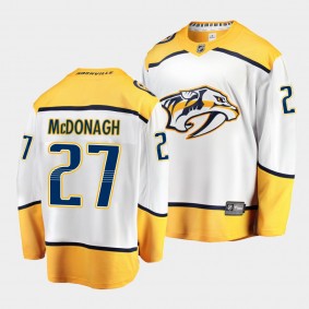 Ryan McDonagh Nashville Predators Away White 2022 Trade Jersey Men