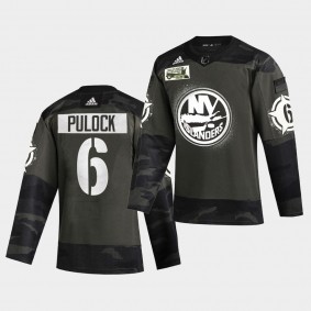 ryan pulock New York Islanders 2021 Military Night Camo Authentic Limited Jersey