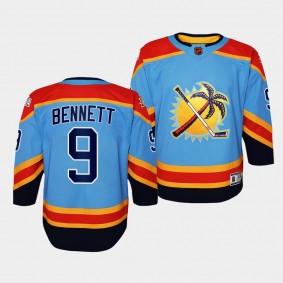 Florida Panthers Sam Bennett 2022 Special Edition 2.0 Blue #9 Youth Jersey Retro