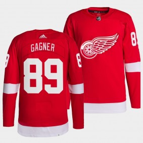 Sam Gagner #89 Red Wings Home Red Jersey 2021-22 Pro Authentic