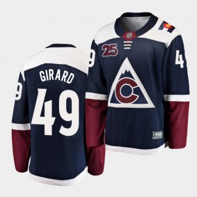 Samuel Girard Colorado Avalanche 2020-21 25th Anniversary Navy Alternate Men Jersey