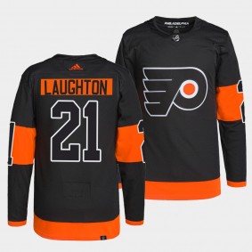 Flyers Alternate Scott Laughton #21 Black Jersey Primegreen Authentic Pro