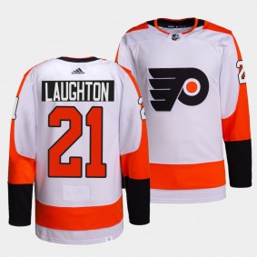 Philadelphia Flyers Authentic Pro Scott Laughton #21 White Jersey Away