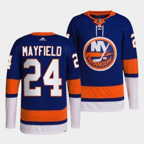 New York Islanders 2022 Home Scott Mayfield #24 Royal Jersey Primegreen Authentic Pro