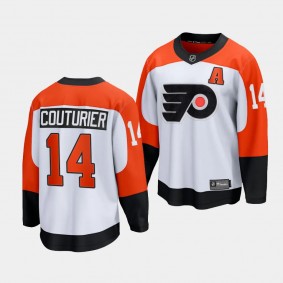 Sean Couturier Philadelphia Flyers 2023-24 Away White #14 Premier Jersey Men's