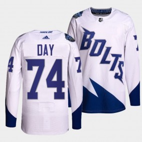 Lightning 2022 Stadium Series Sean Day #74 White Jersey Primegreen Authentic