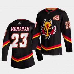 Calgary Flames 2021 Reverse Retro Sean Monahan Black Special Edition Authentic Jersey