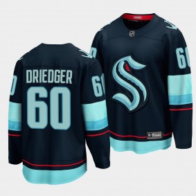 Seattle Kraken #60 Chris Driedger Jersey 2021-22 Home Navy 32nd Club