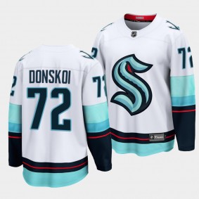 Seattle Kraken #72 Joonas Donskoi Jersey 2021-22 Away White 32nd Club