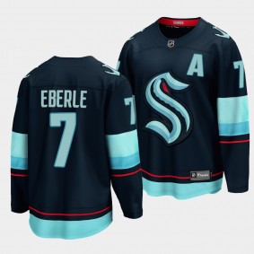 Seattle Kraken #7 Jordan Eberle Jersey 2021-22 Home Navy 32nd Club