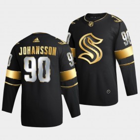 Marcus Johansson Seattle Kraken #90 Jersey Golden Edition 2021-22 Black Authentic