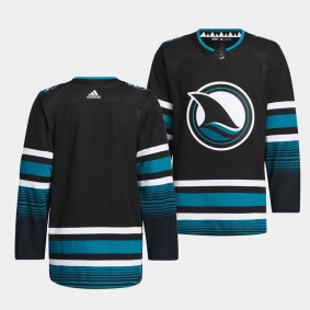 2023-24 San Jose Sharks Cali Fin 3rd Alternate Authentic Pro Jersey Black