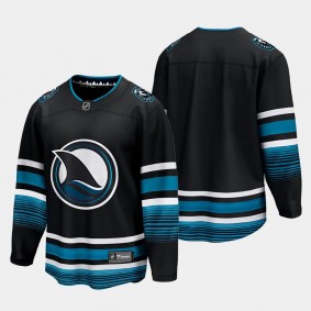 2023-24 San Jose Sharks Cali Fin 3rd Alternate Breakaway Player Jersey Black