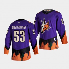 Shayne Gostisbehere Coyotes 2021 Reverse Retro Special Edition Jersey Purple