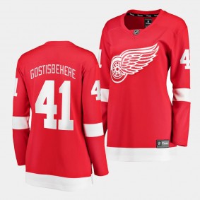 Shayne Gostisbehere Detroit Red Wings Home Women Breakaway Player 41 Jersey