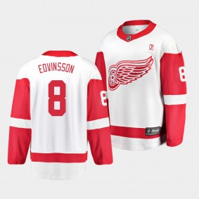 Simon Edvinsson Detroit Red Wings 2021 NHL Draft Jersey Away White