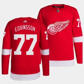 Simon Edvinsson Detroit Red Wings Home Red #77 Authentic Pro Primegreen Jersey Men's