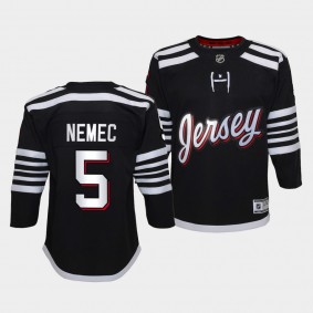 Simon Nemec Women Jersey Devils Alternate Black 2022 NHL Draft Jersey