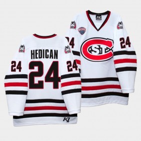 St. Cloud State Huskies Bret Hedican White College Hockey Home Jersey