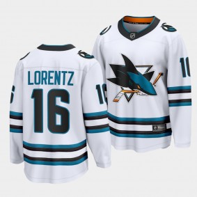 Steven Lorentz San Jose Sharks 2022-23 Away White The Evolve Jersey Men's