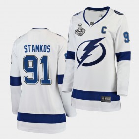 Tampa Bay Lightning Steven Stamkos 2020 Stanley Cup Final Bound Away Player White Jersey