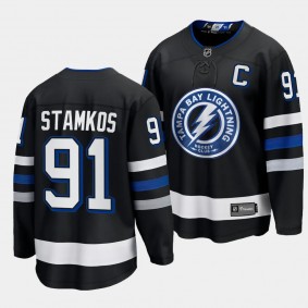 Tampa Bay Lightning Steven Stamkos 2023-24 Alternate Black Premier Breakaway Jersey Men's