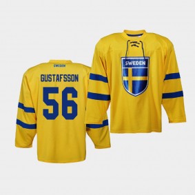 Erik Gustafsson Sweden Team 2019 IIHF World Championship Replica Yellow Jersey