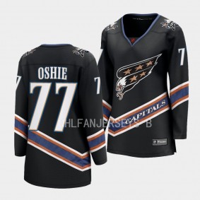 Washington Capitals 2022 Special Edition 2.0 T.J. Oshie #77 Women Black Jersey Breakaway Player