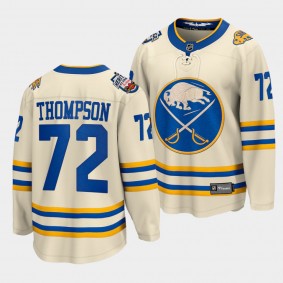 Tage Thompson Buffalo Sabres 2022 Heritage Classic Cream Jersey Men