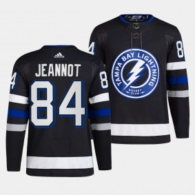 Tampa Bay Lightning 2023-24 Alternate Tanner Jeannot #84 Black Jersey Primegreen Authentic