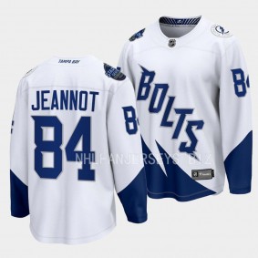 Tanner Jeannot Tampa Bay Lightning Stadium Series White #84 Primegreen Authentic Jersey Men's