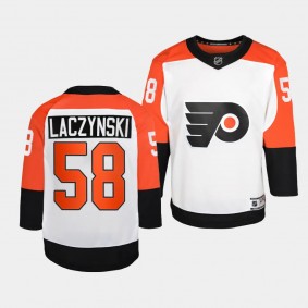 Philadelphia Flyers Tanner Laczynski 2023-24 Away White Premier Player Jersey Men's