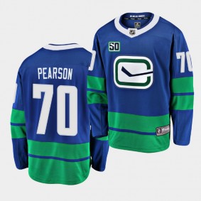 Tanner Pearson #70 Canucks Alternate 50th Anniversary Jersey Men's