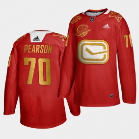 Tanner Pearson #70 NHL Canucks Year of the Rat 2020 Lunar New Year Jersey Men's