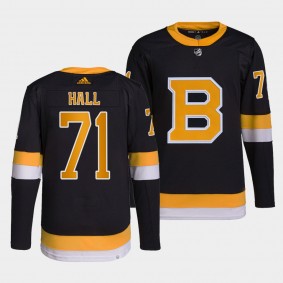 Taylor Hall #71 Bruins Home Black Jersey 2021-22 Primegreen Authentic