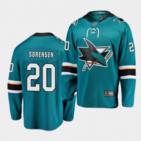 Youth Jersey Marcus Sorensen #20 San Jose Sharks Breakaway Home Sharks