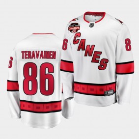 Hurricanes Teuvo Teravainen 2021 Central Division Champions White Jersey